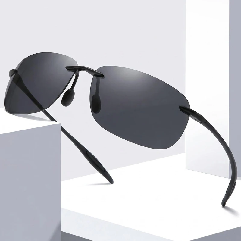 Fishing Sunglasses Polarized - نظارات شمسية جديدة للرجال، خفيفة الوزن