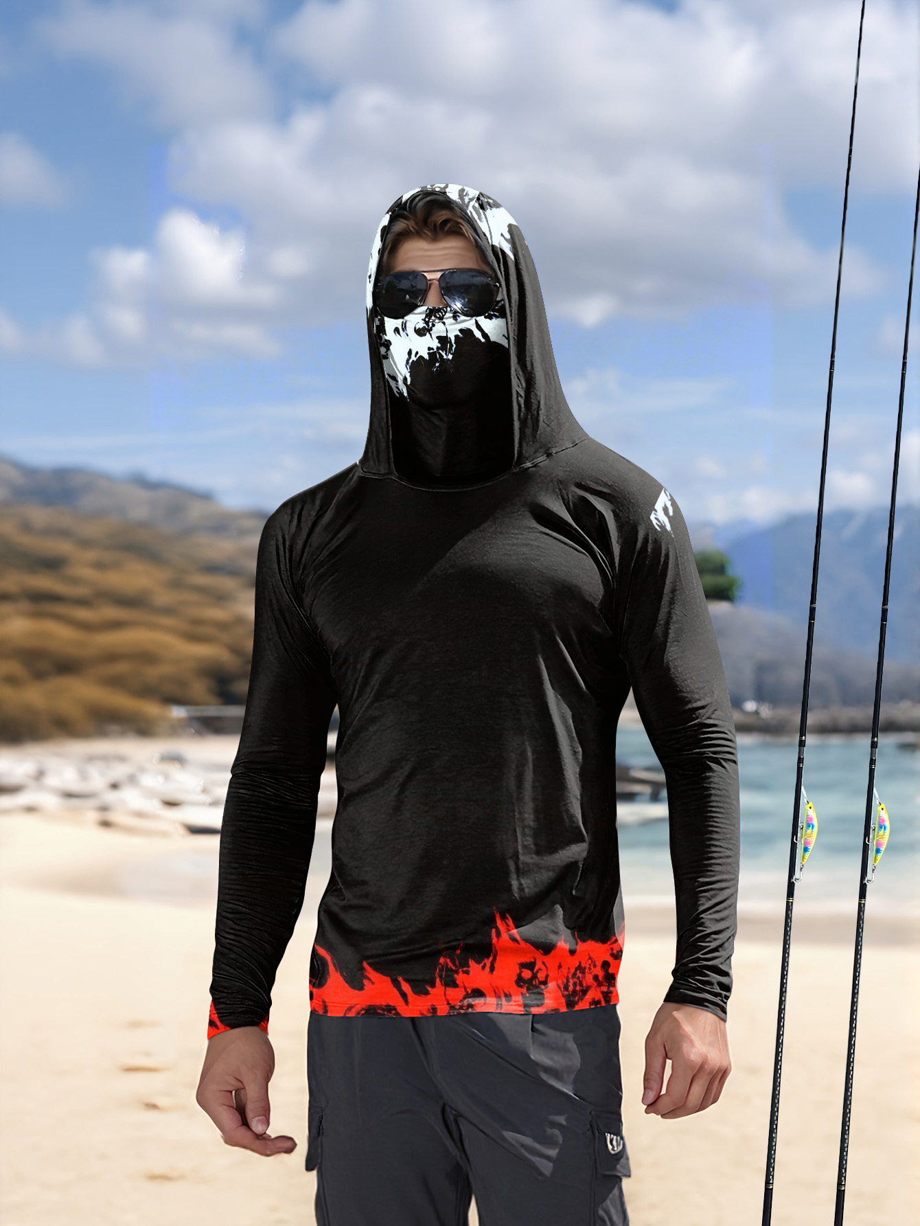 قميص صيد رجالي بأكمام طويلة، م - مراجعة Fishing Shirt Uv Protection وسعره