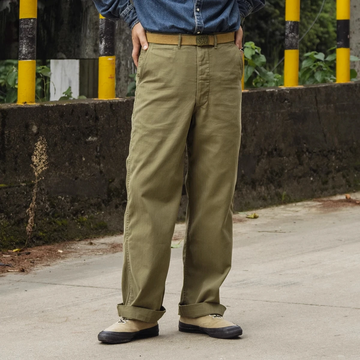 برونسون M-41 متعرجة حك فائدة ا - مراجعة Fishing Pants Waterproof وسعره